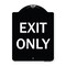 Signmission Designer Series Sign-Exit Only, Black & White Heavy-Gauge Aluminum, 24" H, 18" L, BW-1824-9844 A-DES-BW-1824-9844 - alternate 1